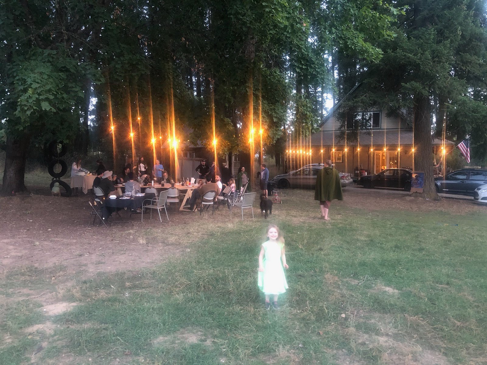 A guest in fairy costume at Bilbo Baggins's birthday party